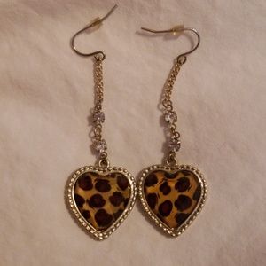 Betsey Johnson Leopard Earrings